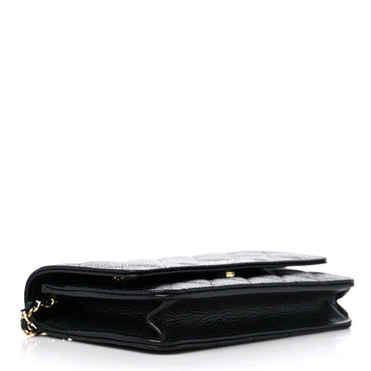 Chanel Caviar Quilted Wallet on Chain WOC Black 4 of 11