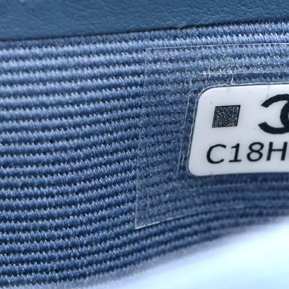 Chanel Denim Passport Holder Blue 8 of 9