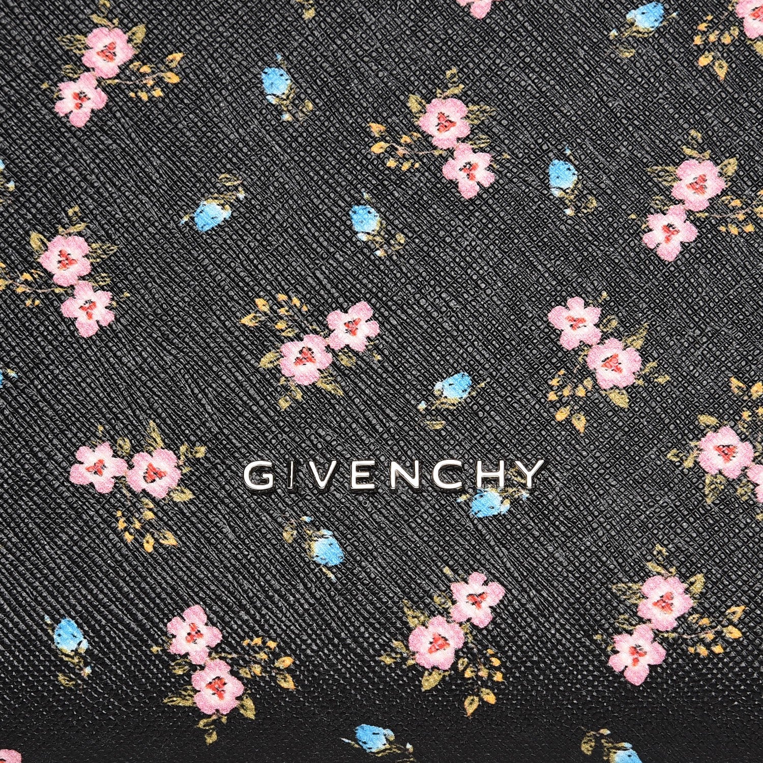 Givenchy Coated Canvas Hibiscus Print Medium Stargate Shopper Tote Black Multicolor 7 of 8
