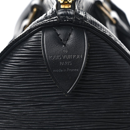 Louis Vuitton Epi Speedy 25 Black 6 of 11