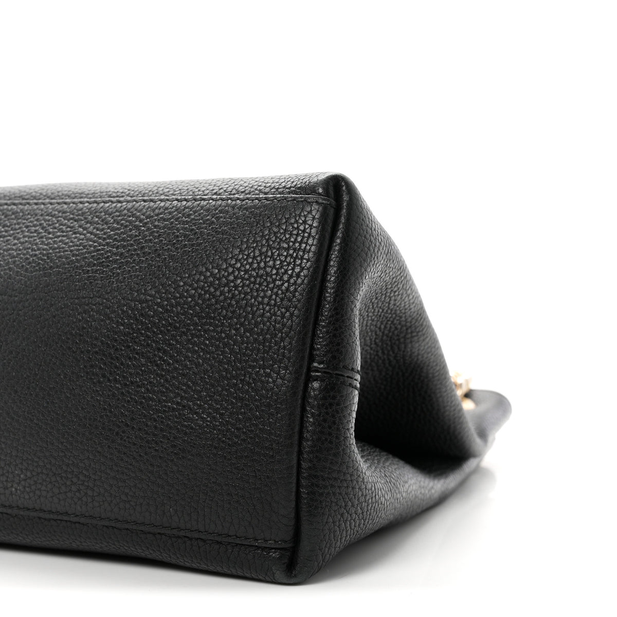 Gucci Pebbled Calfskin Medium Soho Chain Shoulder Bag Black 10 of 11