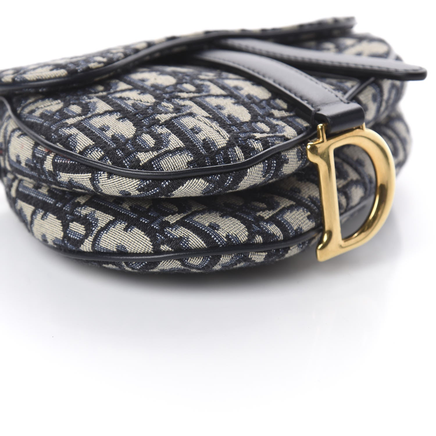 Christian Dior Oblique Mini Saddle Bag Blue 7 of 8