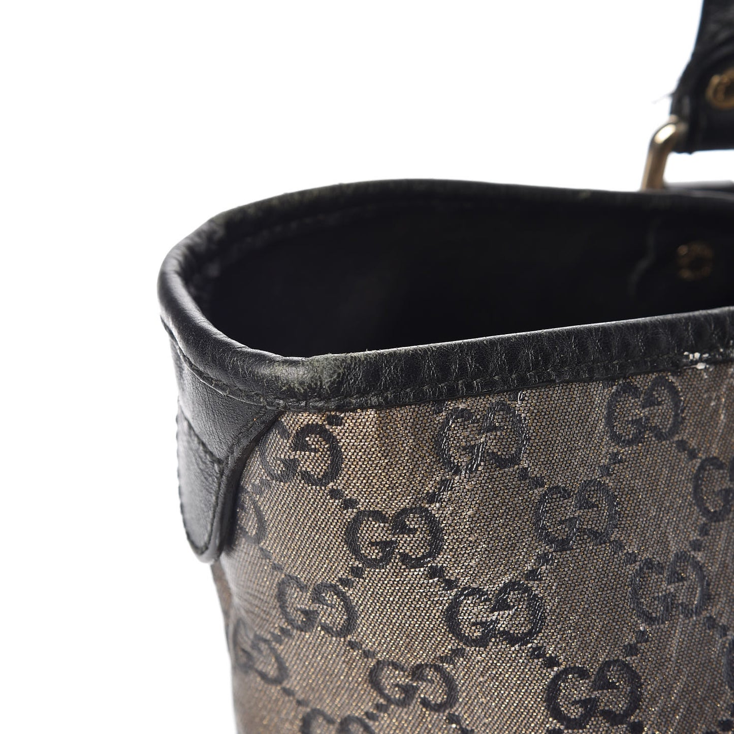 Lurex Monogram Medium Joy Tote Black