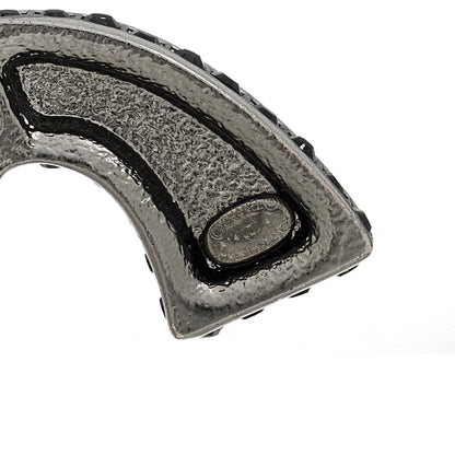 Chanel Baguette Crystal Ruthenium CC Paris Dallas Gun Ring 52 6 4 of 4