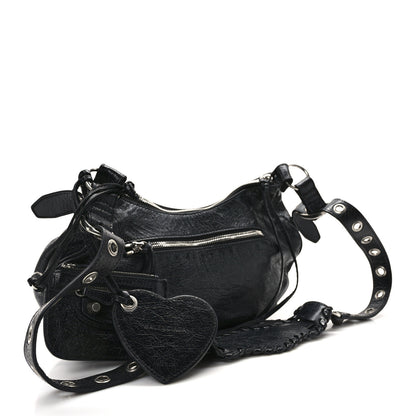 Balenciaga Agneau Arena Small Le Cagole Shoulder Bag Black 3 of 15