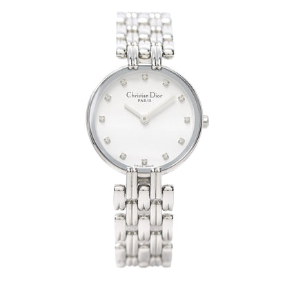 Christian Dior Stainless Steel Diamond 25mm Bagheera Quartz Watch 1 of 7