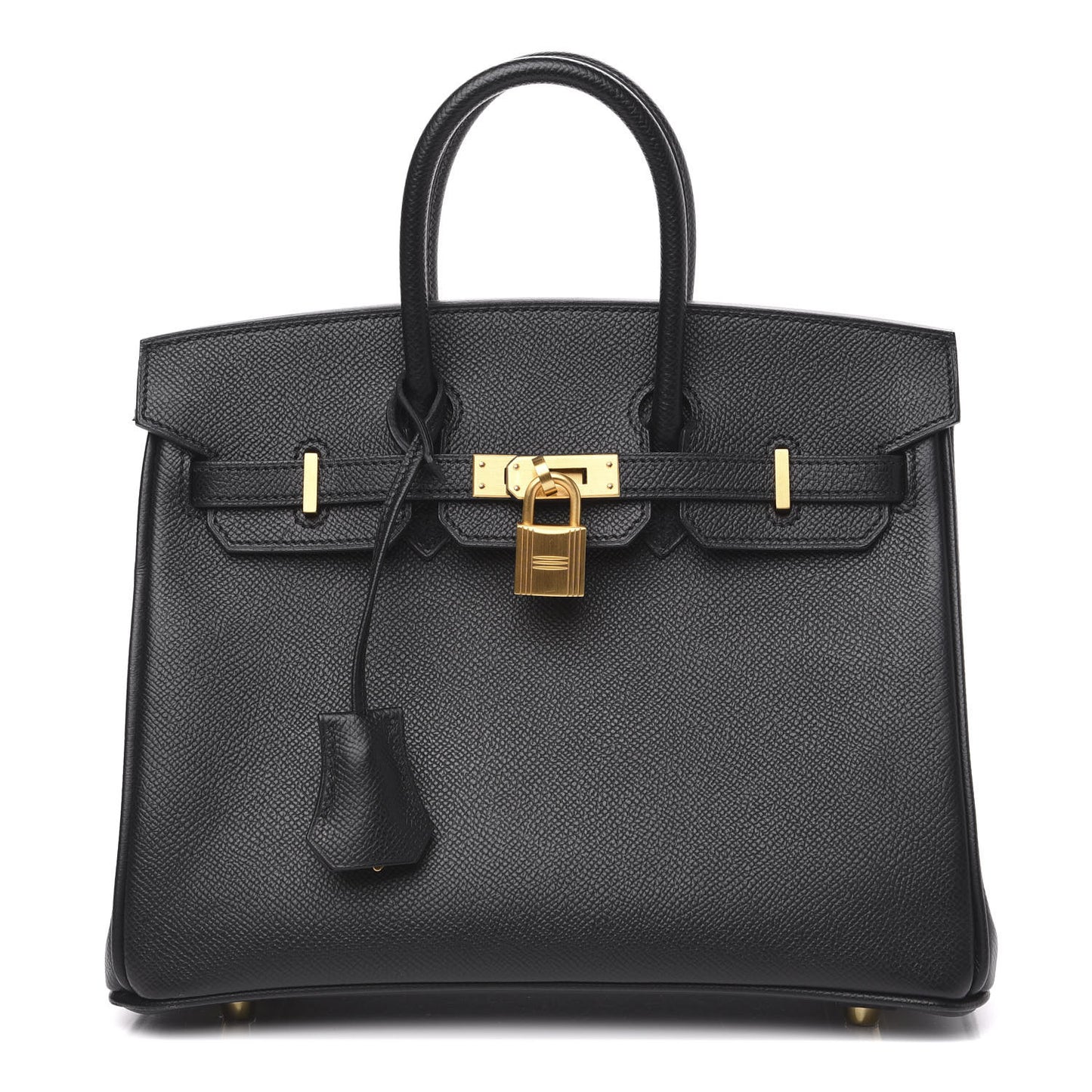 Epsom Horseshoe Birkin 25 Black Raisin