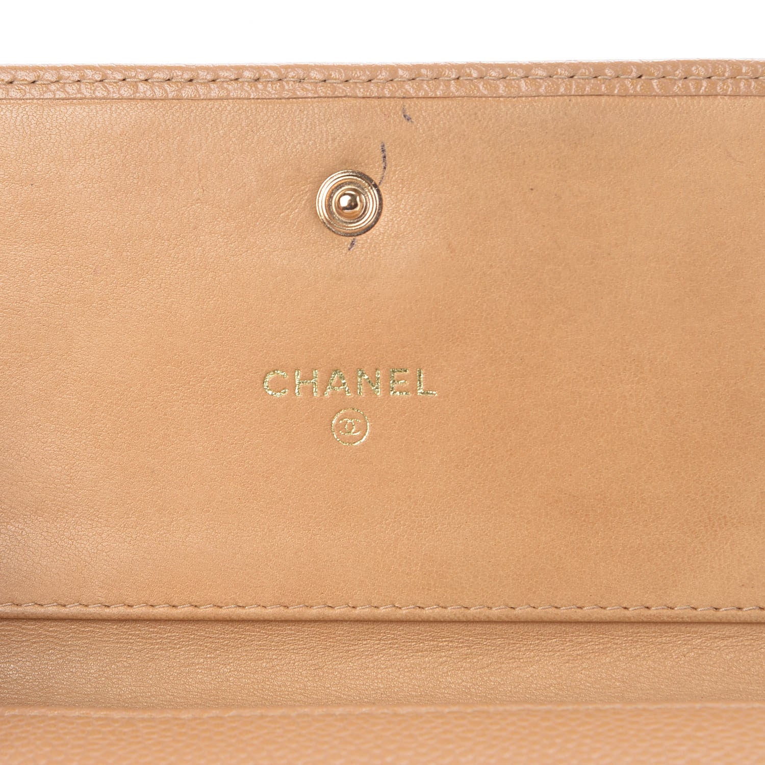 Chanel Caviar CC Timeless Flap Wallet Beige 6 of 12