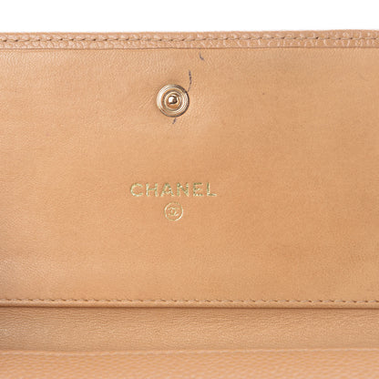 Chanel Caviar CC Timeless Flap Wallet Beige 6 of 12