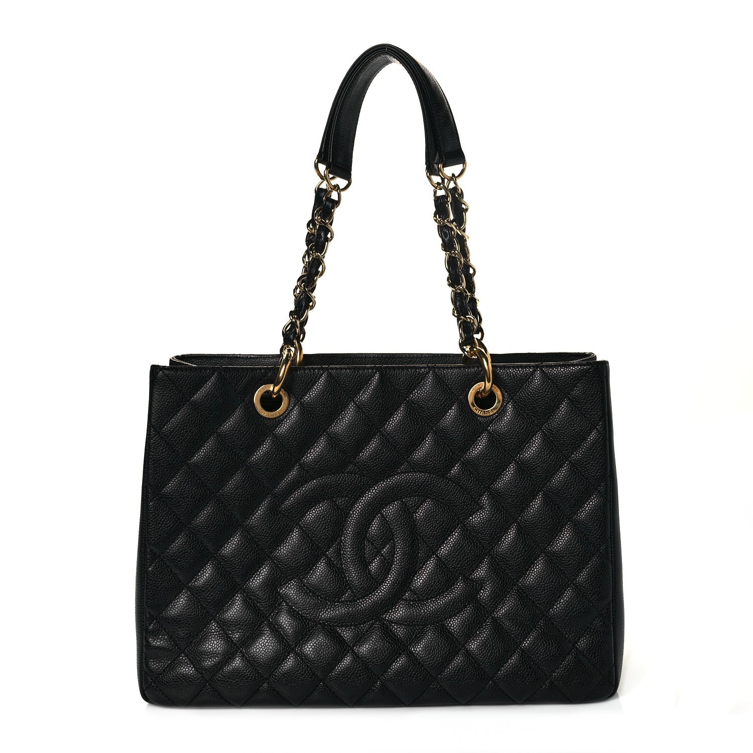 Chanel Caviar Quilted Grand Shopping Tote GST Black 1 of 9