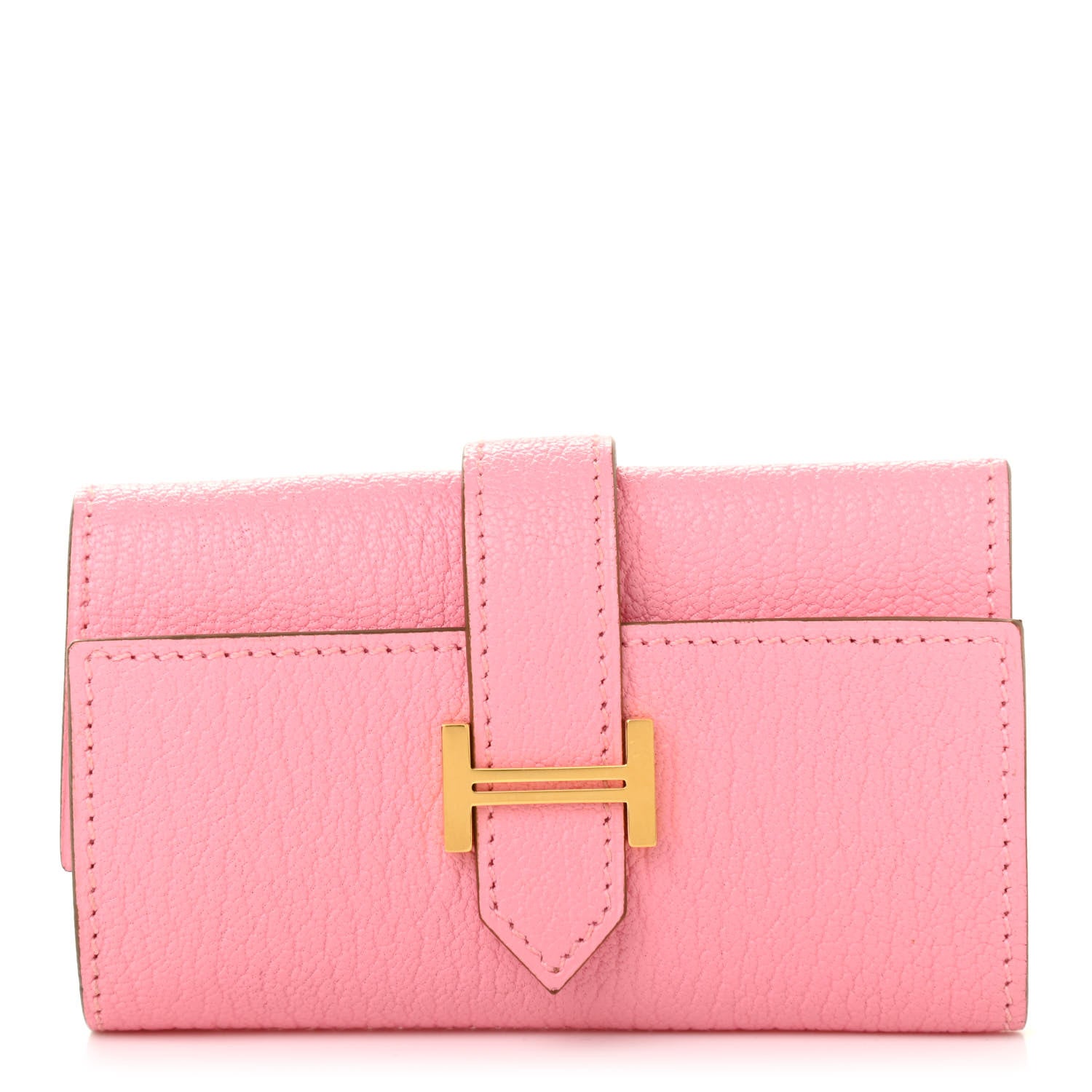Hermes Chevre Mysore Bearn Multicles 4 Key Holder Rose Lipstick 1 of 9