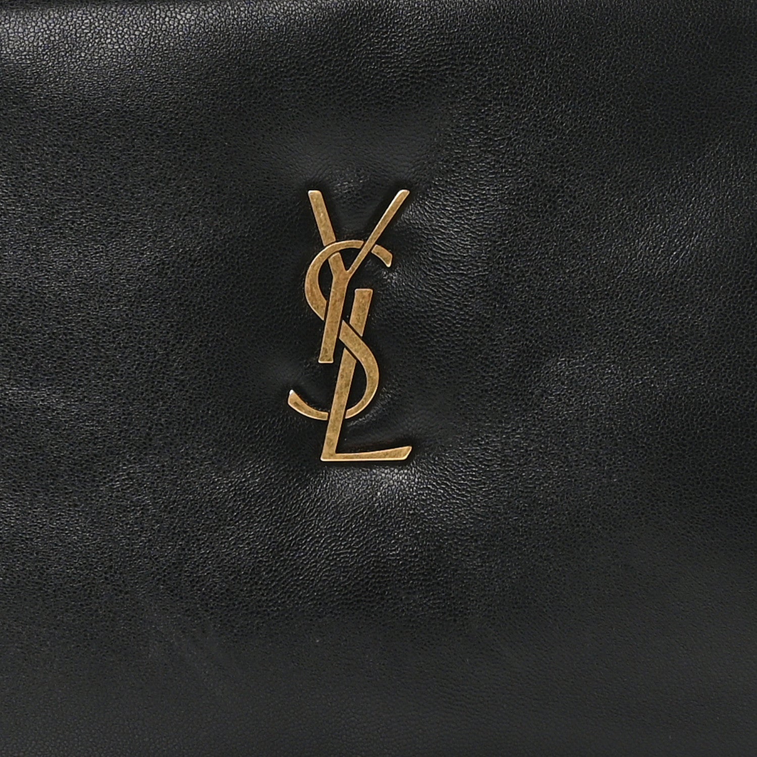 Saint Laurent Lambskin Small Calypso Pouch Black 7 of 10