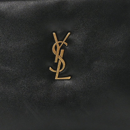 Saint Laurent Lambskin Small Calypso Pouch Black 7 of 10