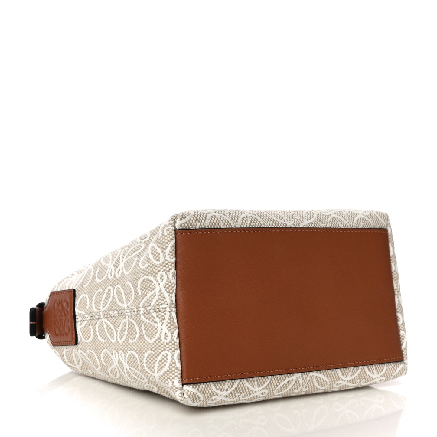 Jacquard Anagram Calfskin Small Cubi Bag Ecru Tan