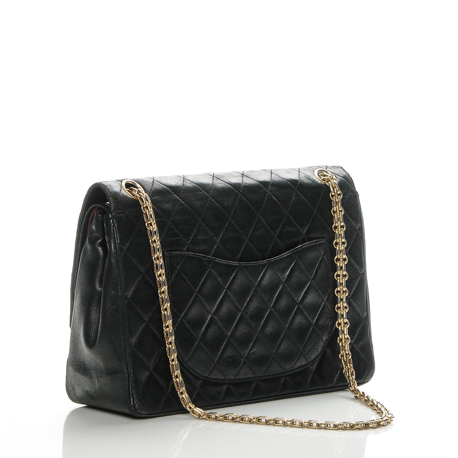 Chanel Lambskin Quilted Medium Bijoux Chain Double Flap Black 3 of 12