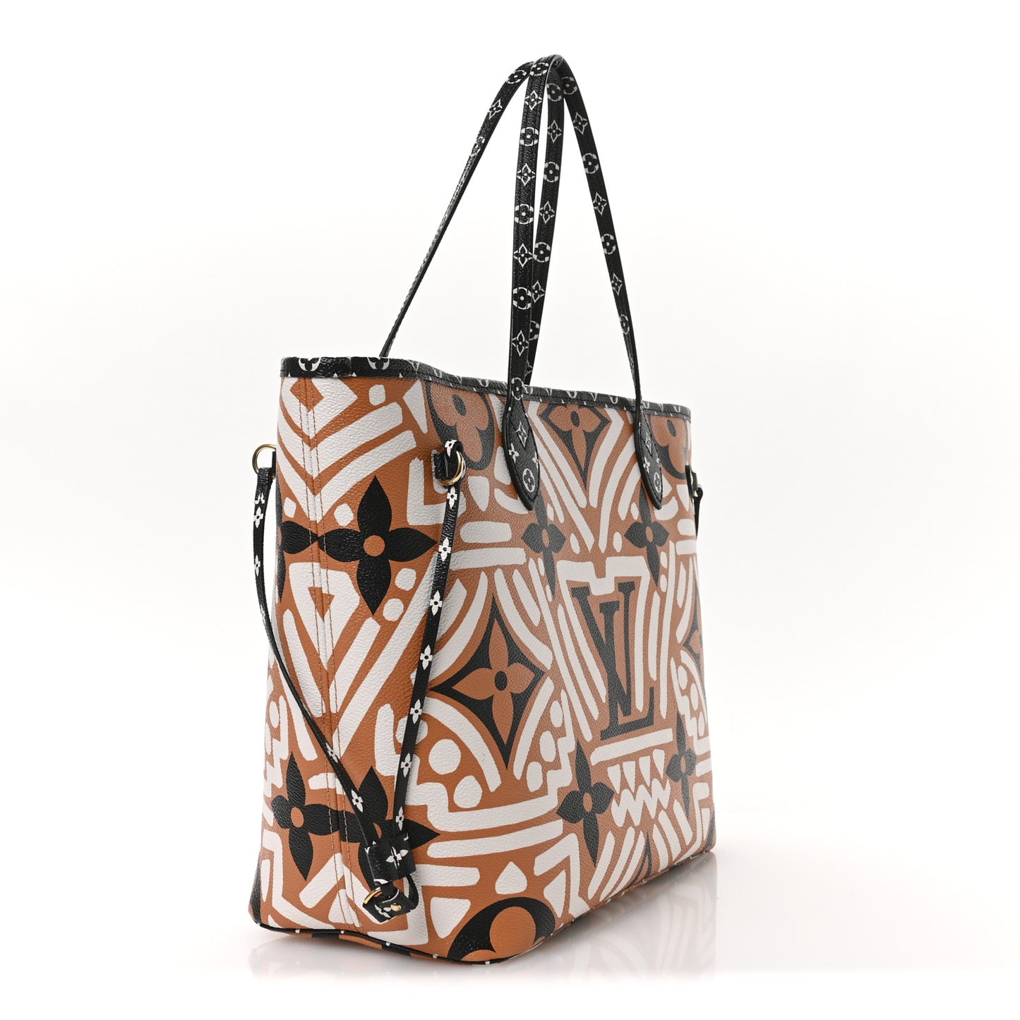 Monogram Giant Crafty Neverfull MM Creme Caramel