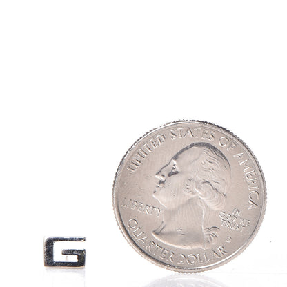Gucci 18K White Gold G Stud Earrings 2 of 4