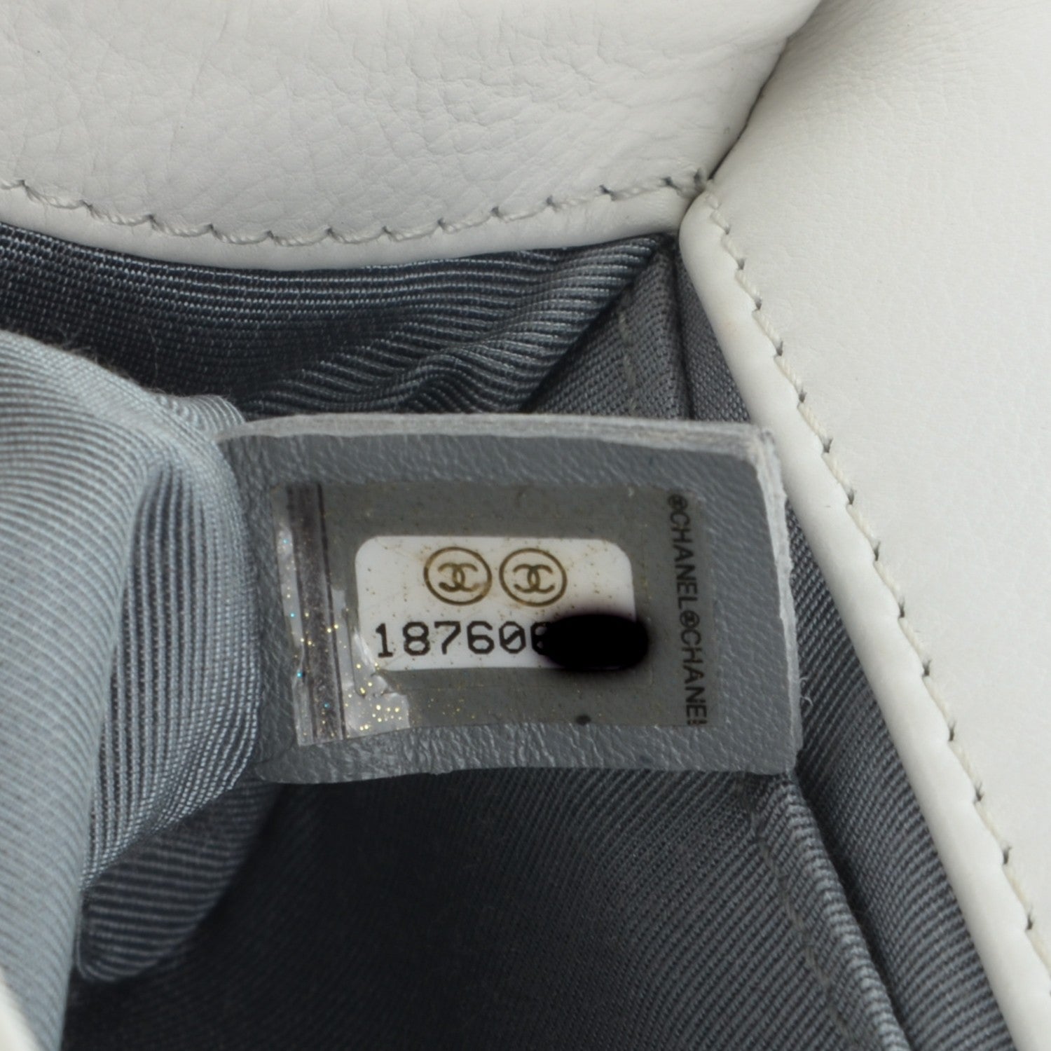Chanel Calfskin Quilted Medium Boy Flap White 7 of 7