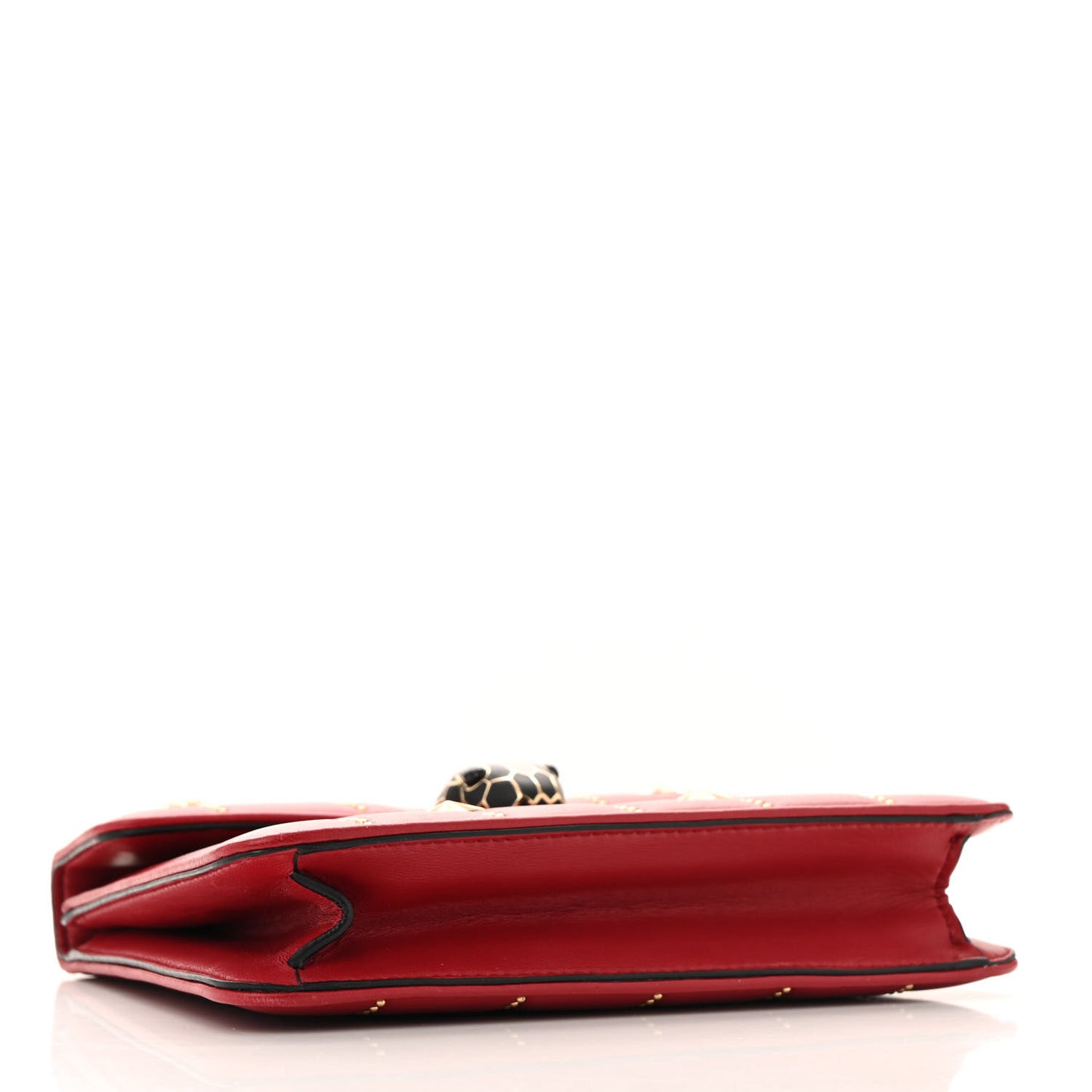 Calfskin Star Studded Serpenti Forever Crossbody Bag Red