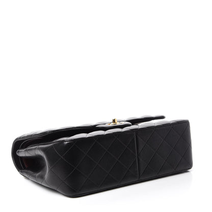 Chanel Lambskin Quilted Jumbo Double Flap Black 5 of 12