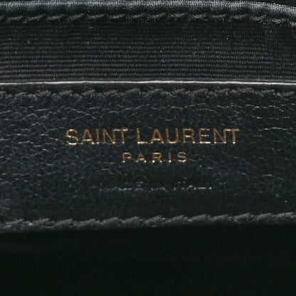 Saint Laurent Calfskin Matelasse Monogram Lou Camera Bag Black 6 of 14