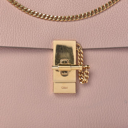 Chloe Grained Lambskin Drew Shoulder Bag Cement Pink 15 of 15
