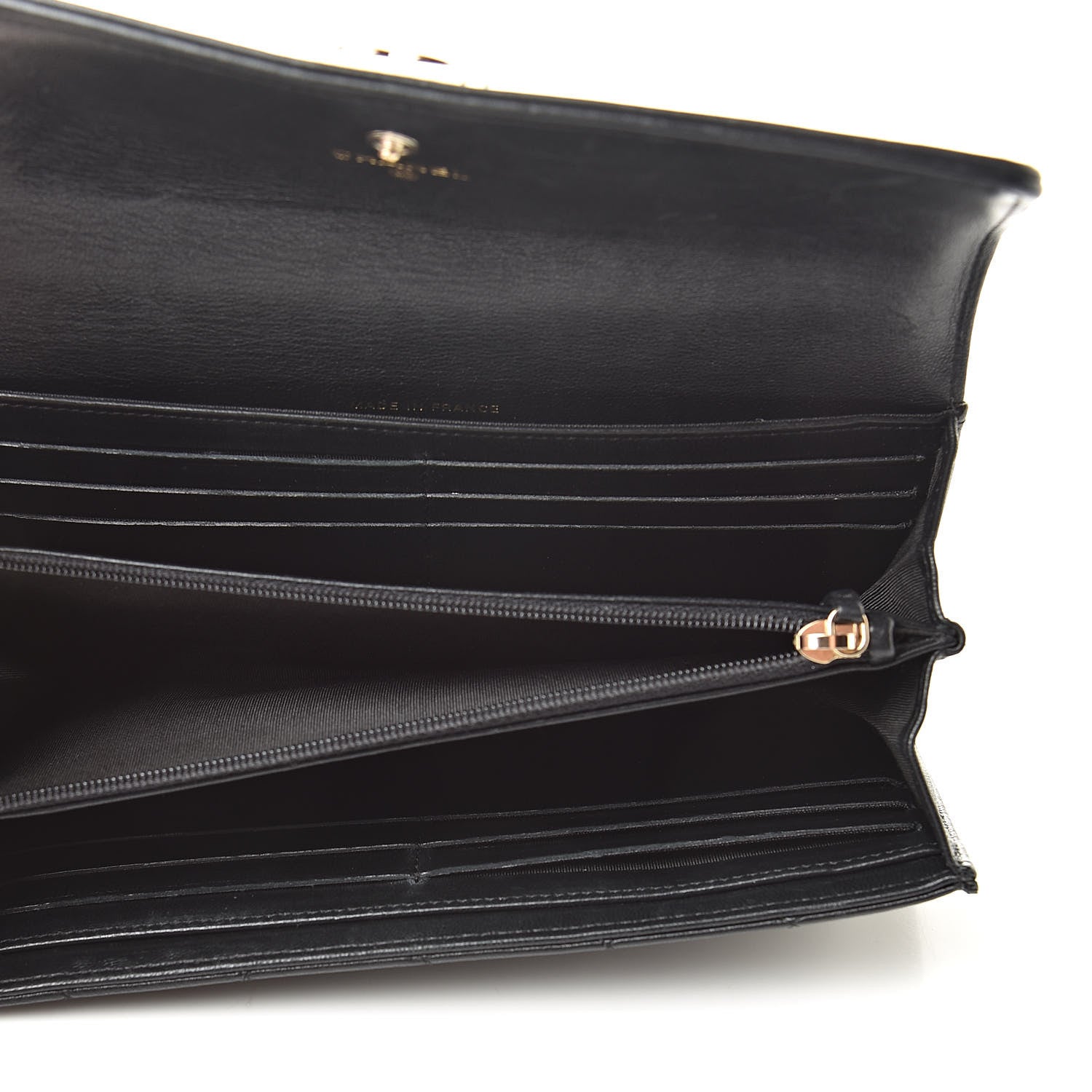 Chanel Lambskin Quilted Boy Flap Wallet Black 5 of 20