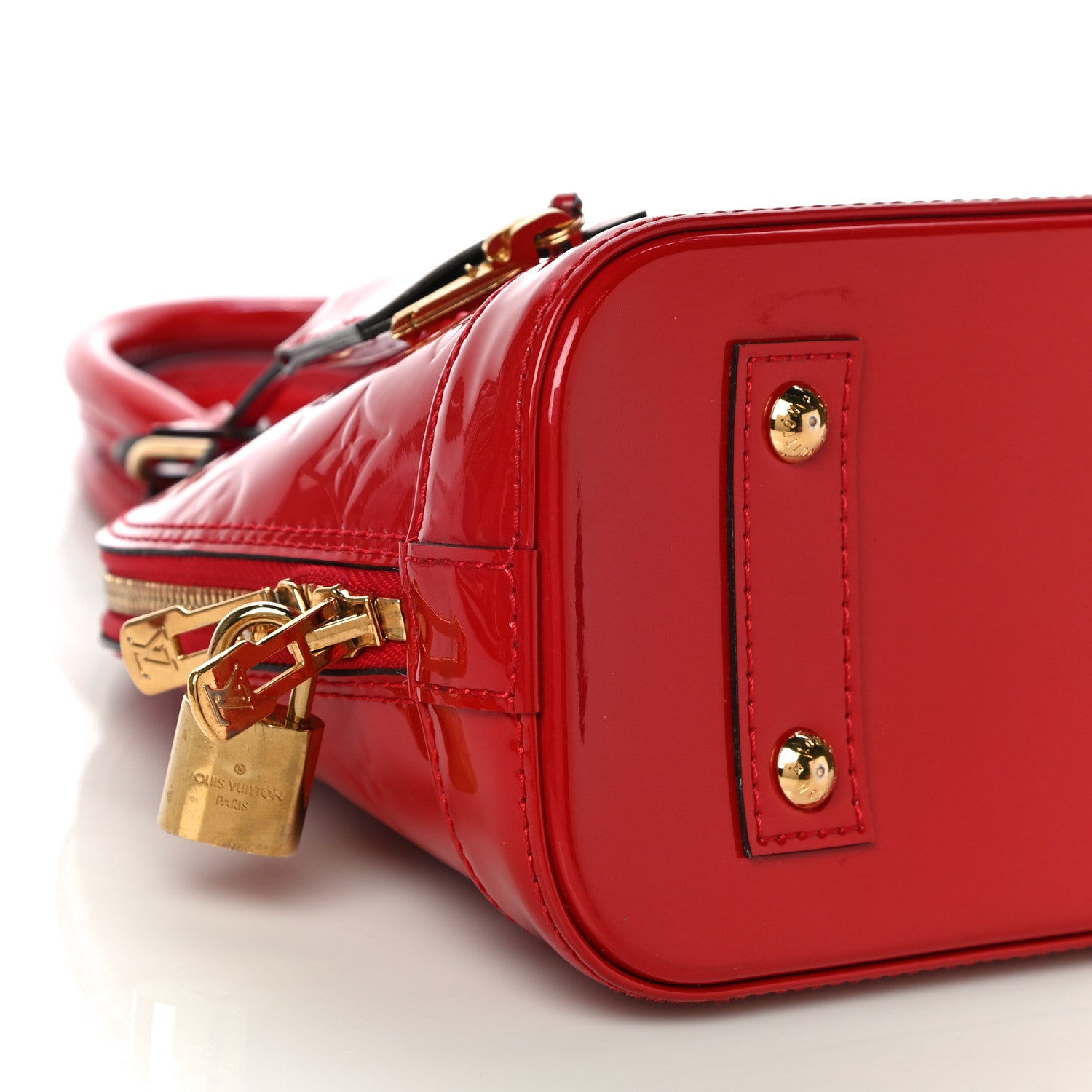 Louis Vuitton Vernis Alma BB Cherry 10 of 14