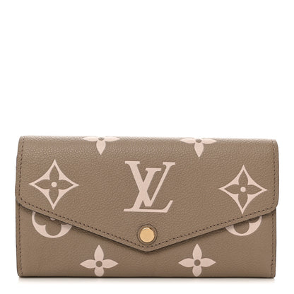 Louis Vuitton Empreinte Monogram Giant Sarah Wallet Tourterelle Creme 1 of 6