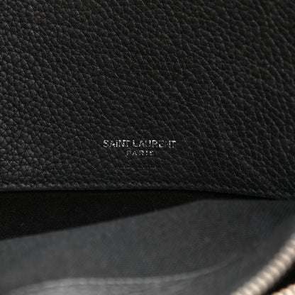 Saint Laurent Grained Calfskin Medium Souple Sac De Jour Black 12 of 29