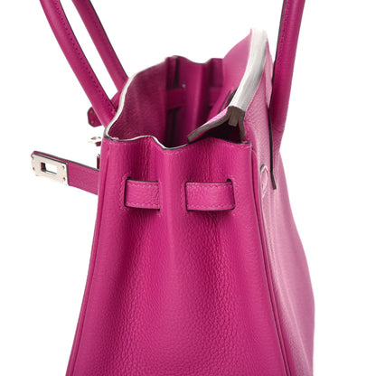 Hermes Togo Birkin 25 Rose Pourpre 16 of 36