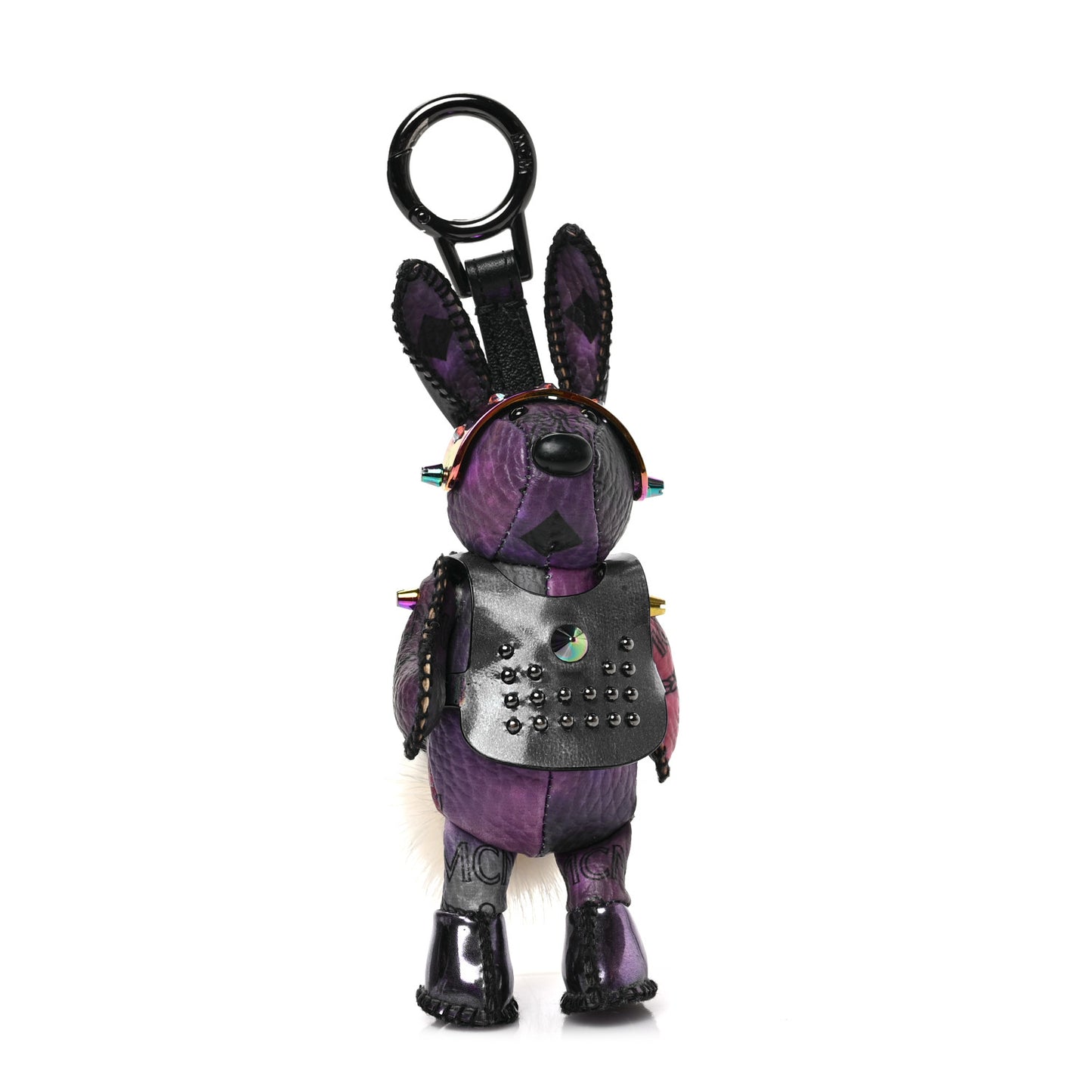 Visetos Rabbit Key Ring Bag Charm Purple
