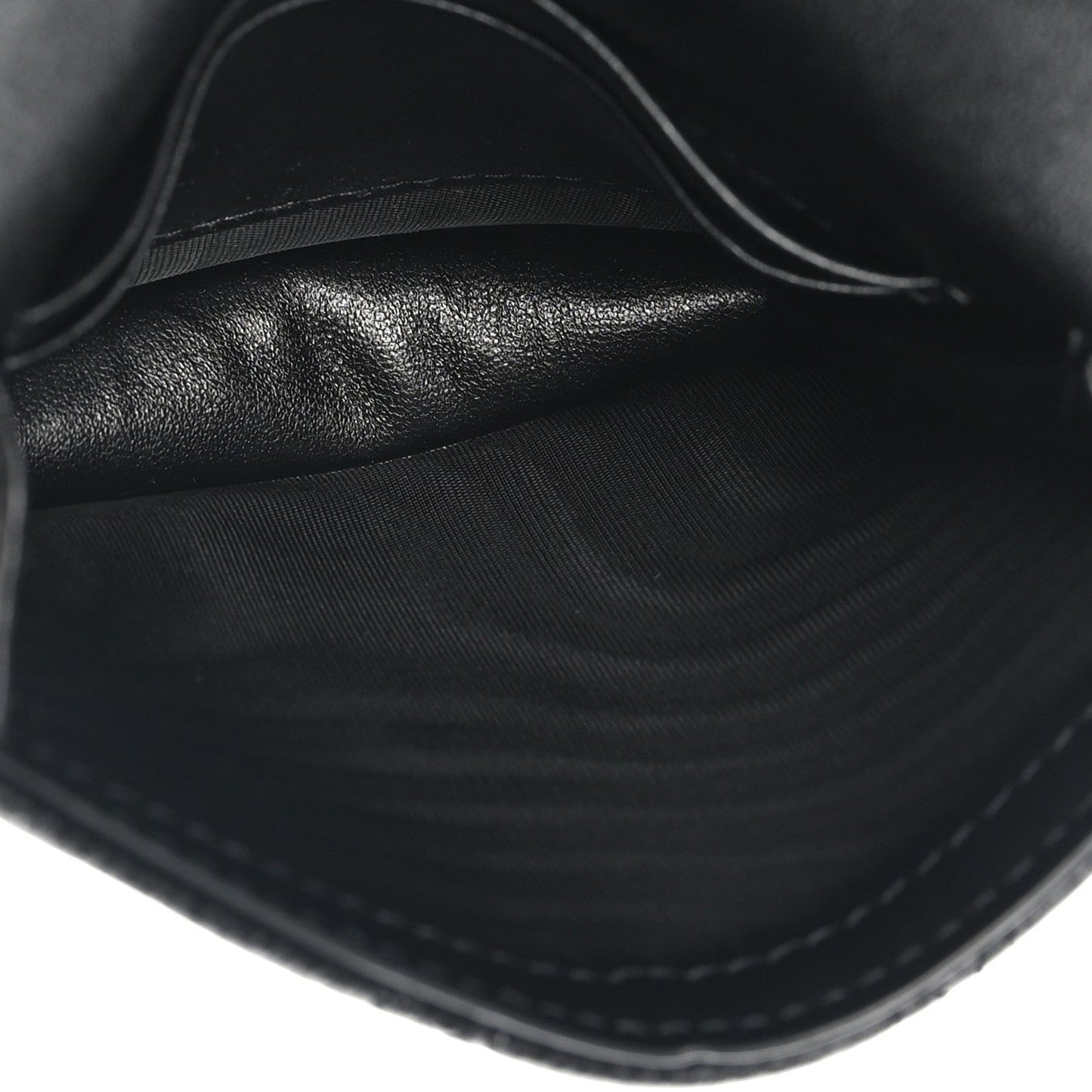 Calfskin Cannage Mini Caro Belt Pouch Black