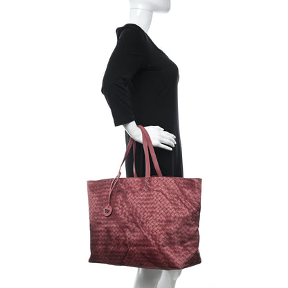 Bottega Veneta Nylon Large Intrecciolusion Tote Corallo 2 of 10
