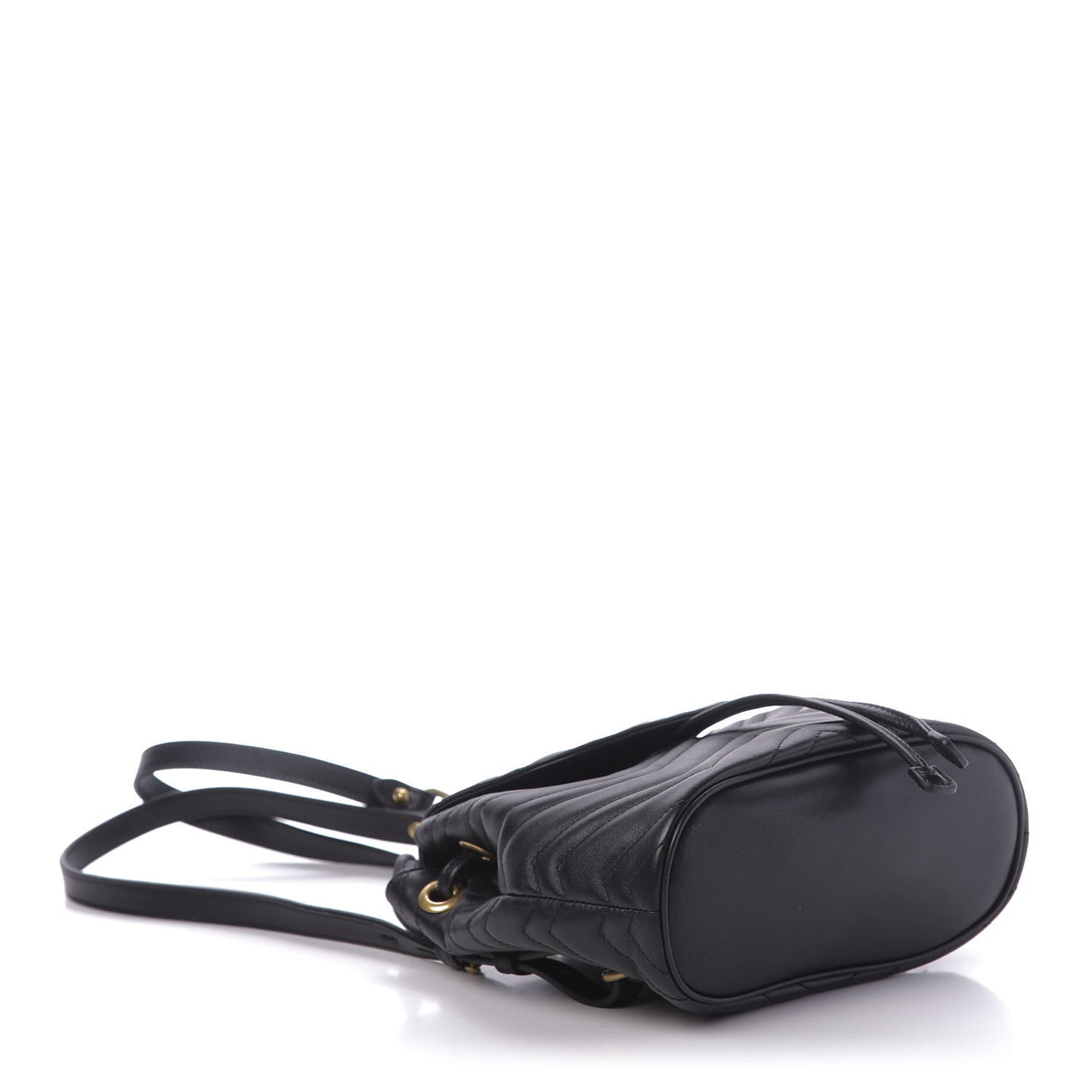 Calfskin Matelasse GG Marmont Flap Backpack Black