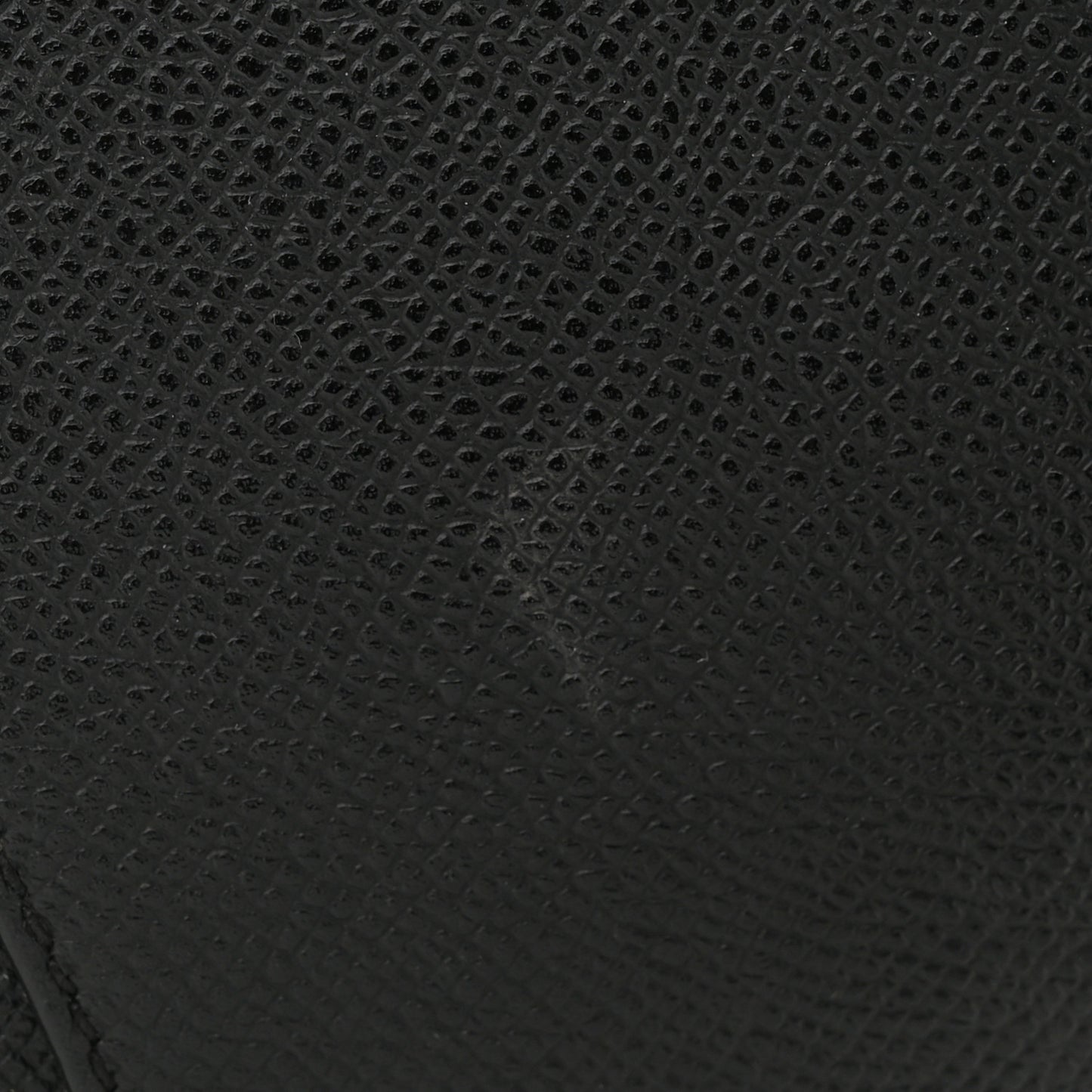 Grained Calfskin Saddle Bag Black