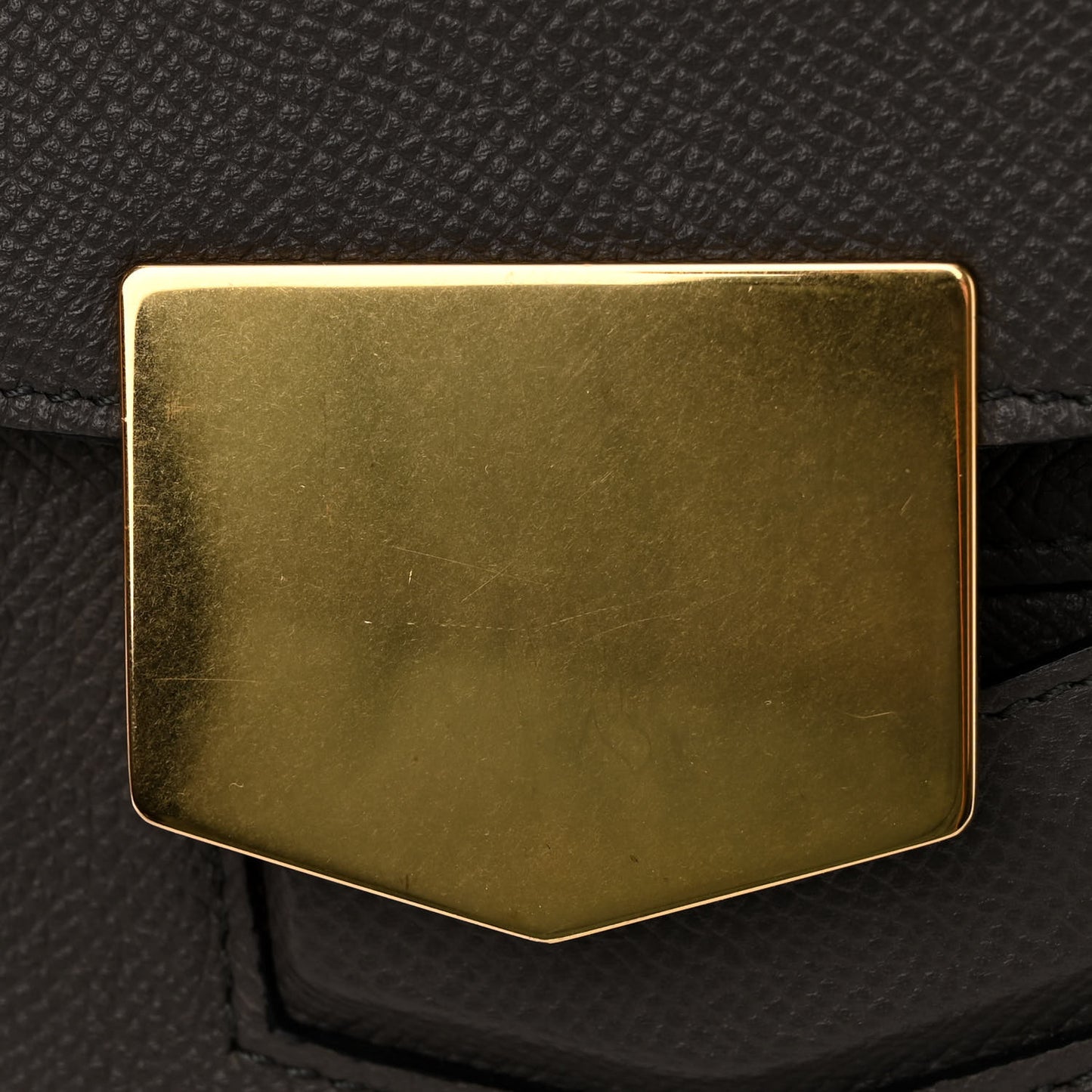 Grained Calfskin Medium Trotteur Light Anthracite