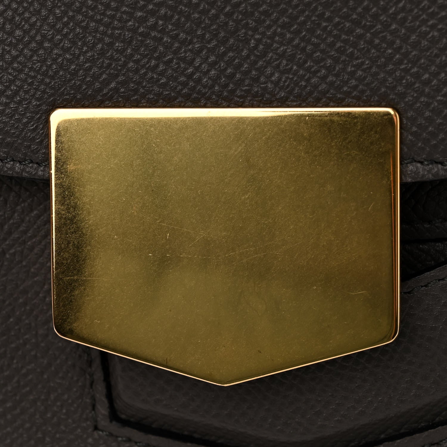 Celine Grained Calfskin Medium Trotteur Light Anthracite 14 of 14