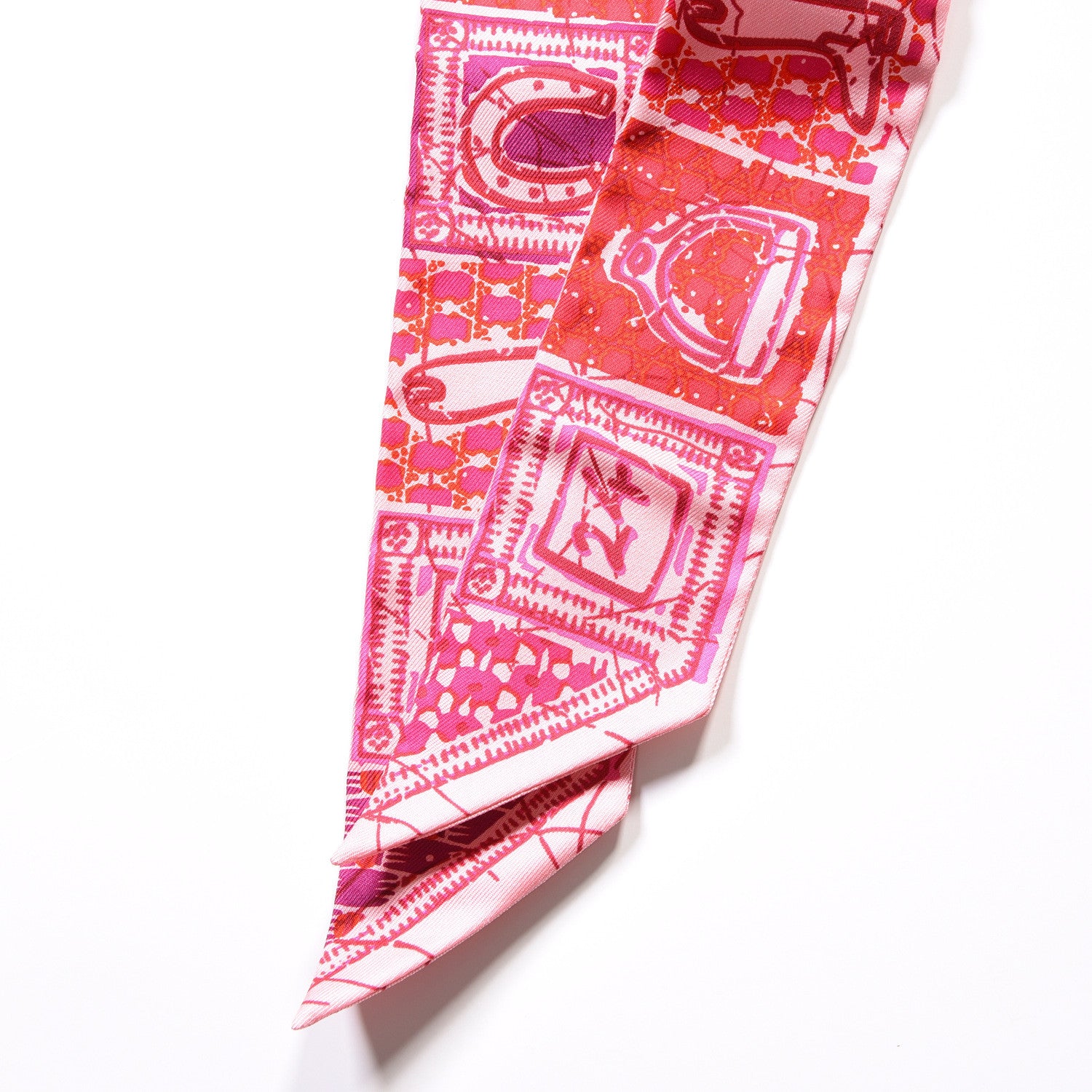 Hermes Silk Boubou H Twilly Rose Fuchsia Violet 2 of 4