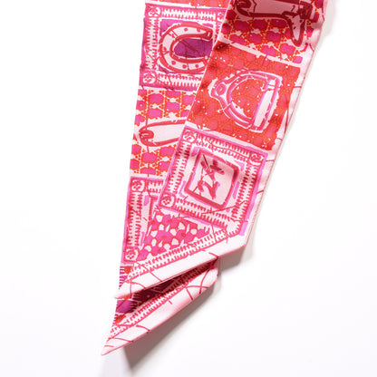 Hermes Silk Boubou H Twilly Rose Fuchsia Violet 2 of 4