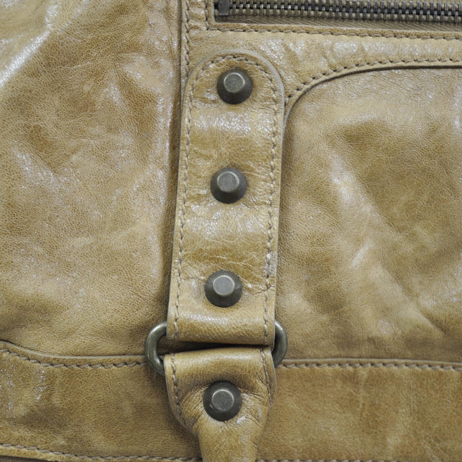 Balenciaga Chevre Weekender Caramel 9 of 10