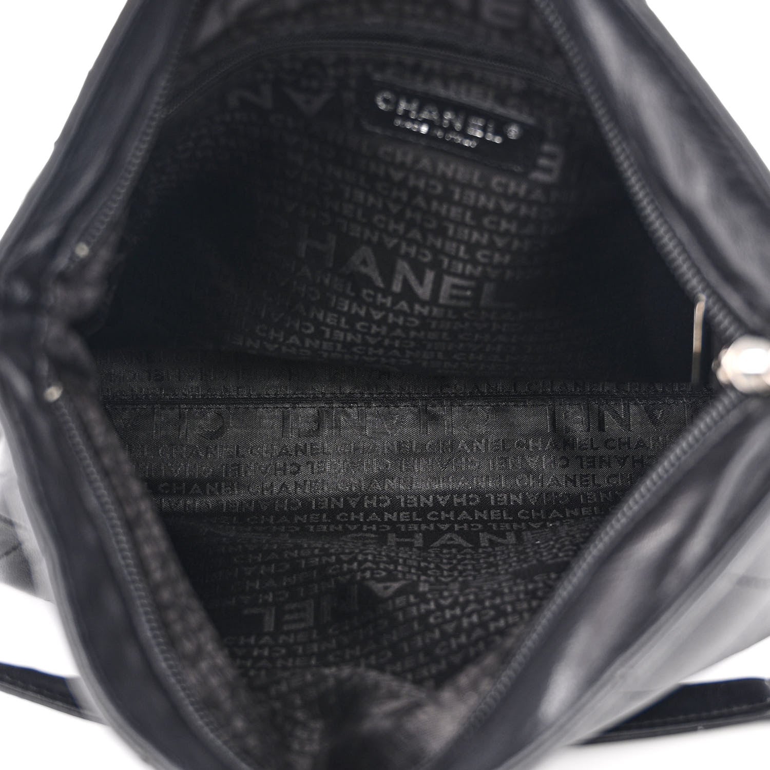 Chanel Lambskin Stitched Medium Ultimate Soft Tote Black 5 of 10