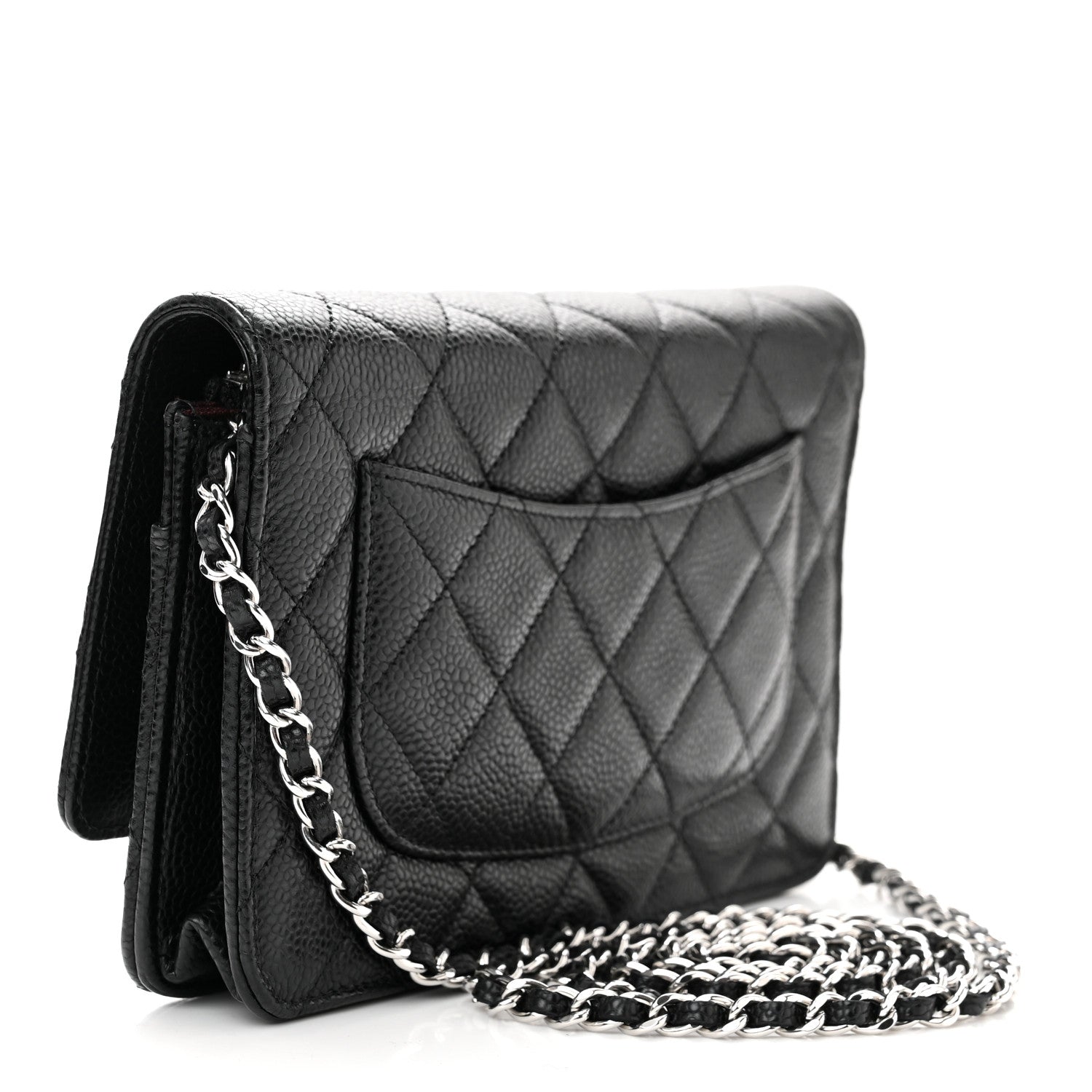 Chanel Caviar Quilted Wallet on Chain WOC Black 3 of 11