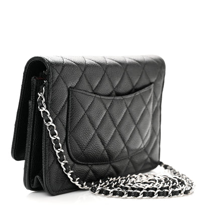 Chanel Caviar Quilted Wallet on Chain WOC Black 3 of 11