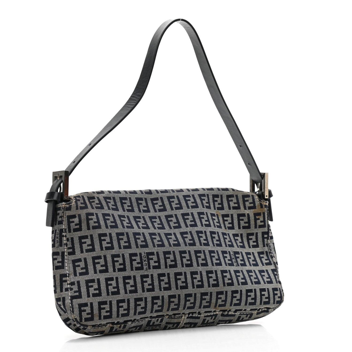 Fendi Zucchino Baguette Navy 3 of 10