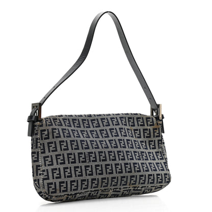 Fendi Zucchino Baguette Navy 3 of 10