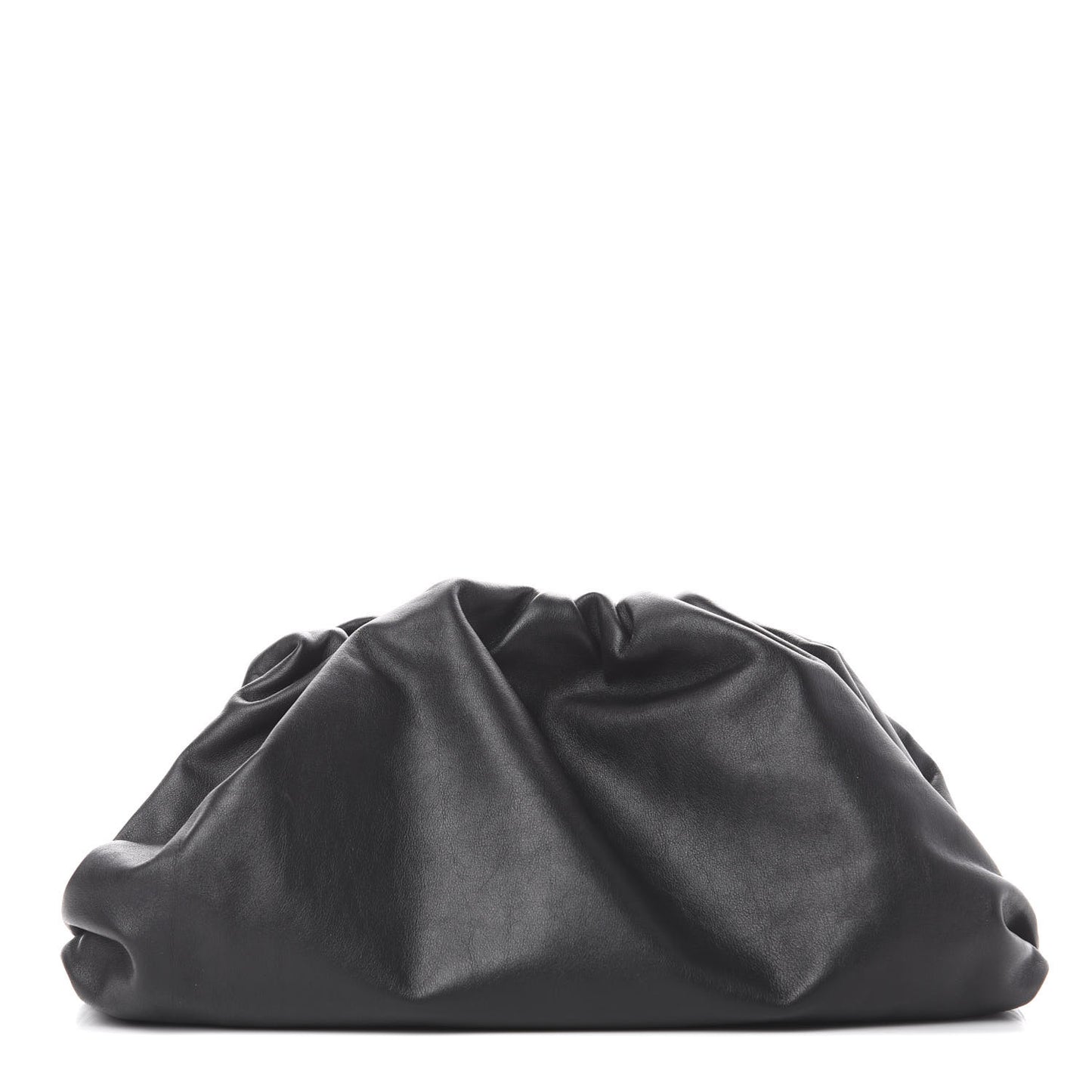 Smooth Butter Calf The Pouch Oversized Clutch Black