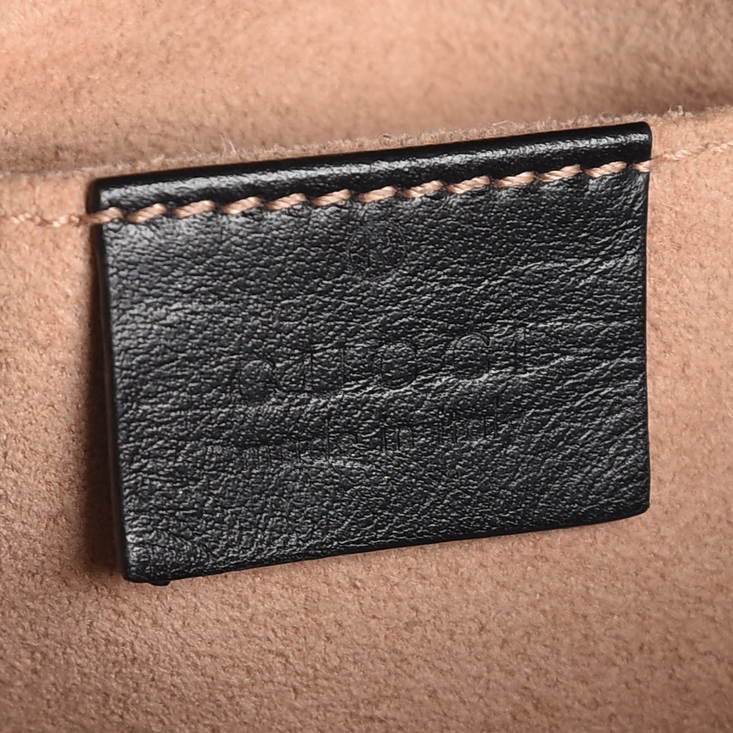 Gucci Calfskin Matelasse Mini GG Marmont Shoulder Bag Black 6 of 7