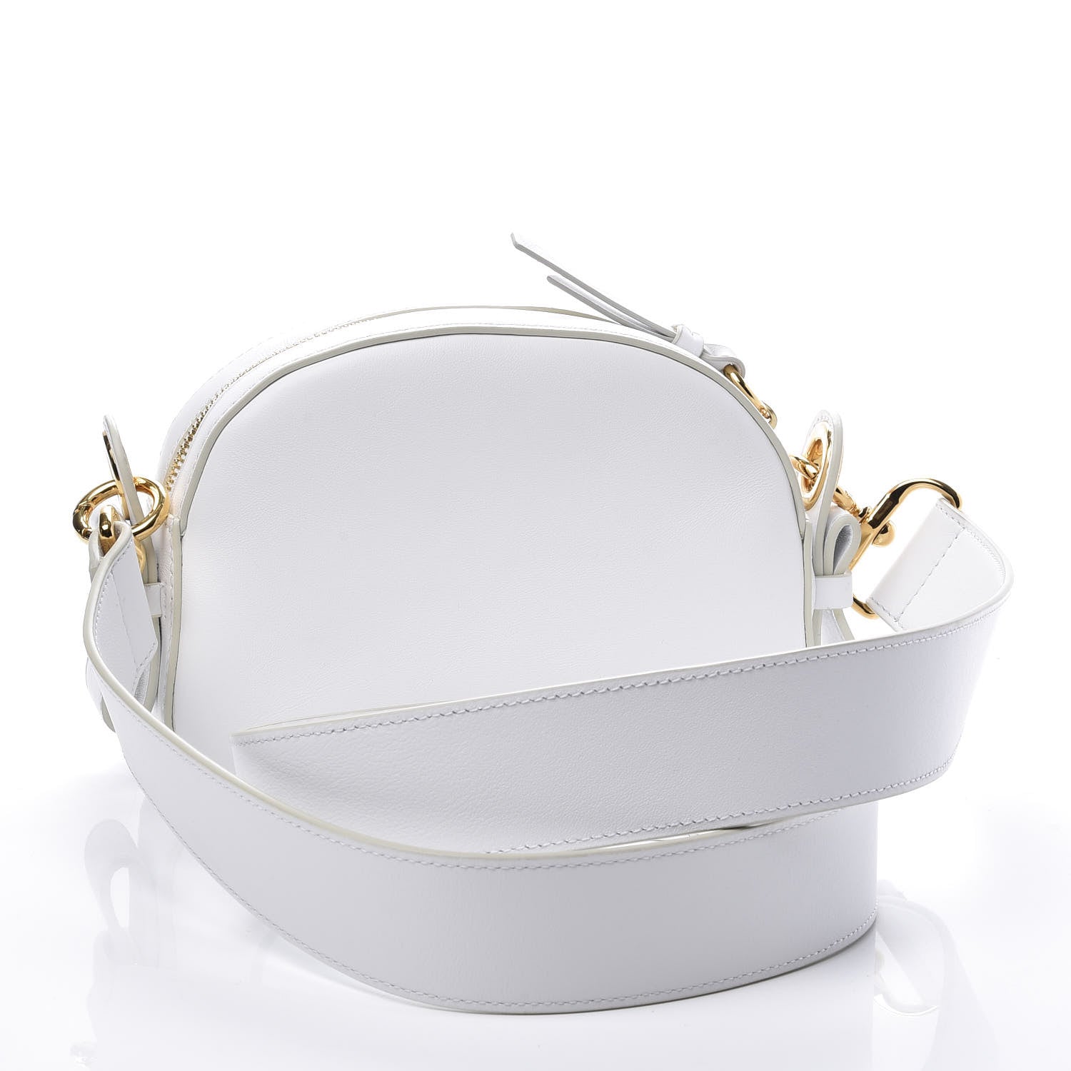 Chloe Smooth Calfskin Little Horses Embroidered Shoulder Bag White 2 of 11