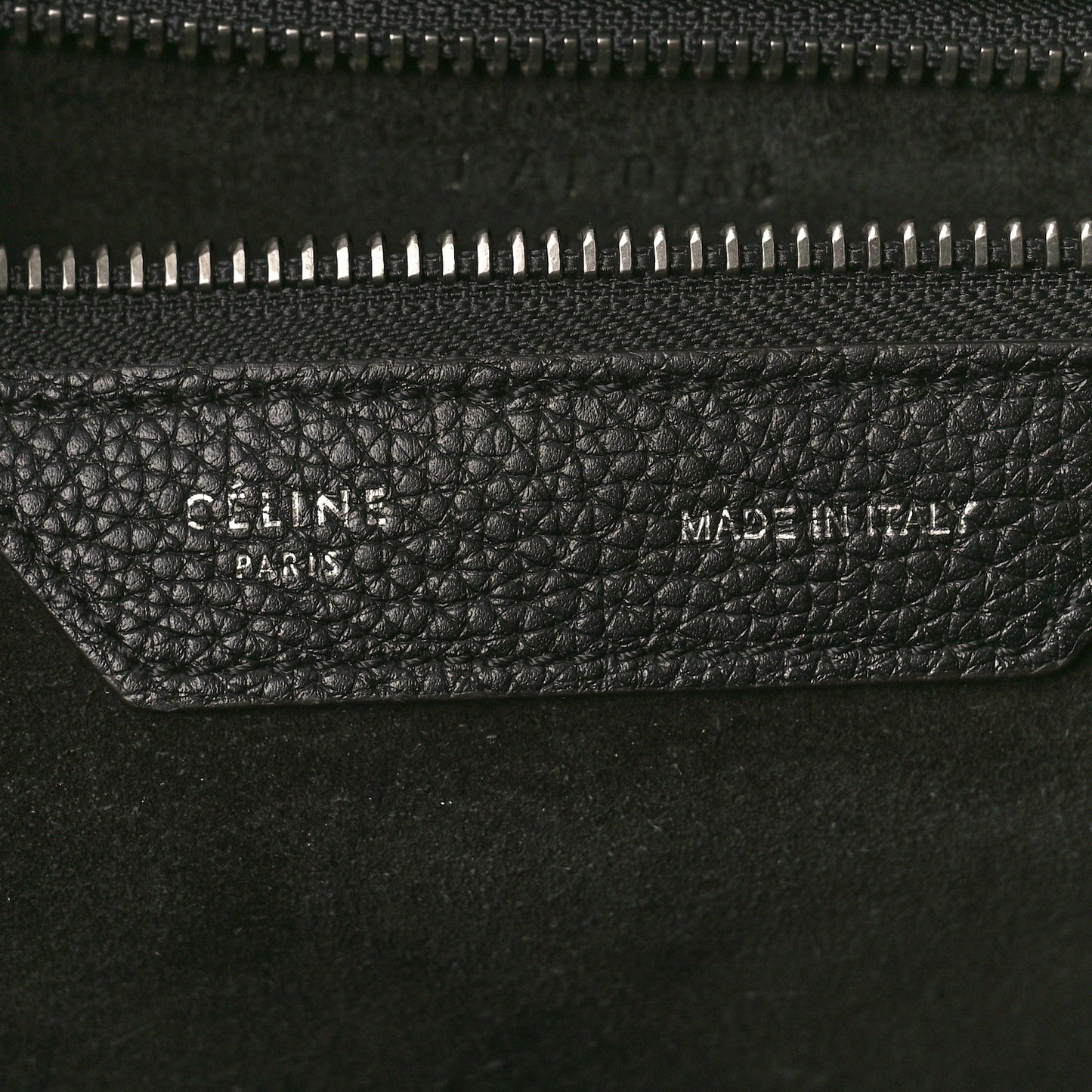 Drummed Calfskin Mini Luggage Black